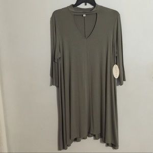 Boutique+ Mock Neck Swing Dress